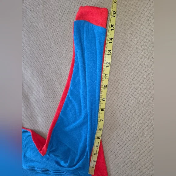 Super Mario youth XS 4/5 one piece zip up onesie hooded sleepwear pj costume - Picture 5 of 10